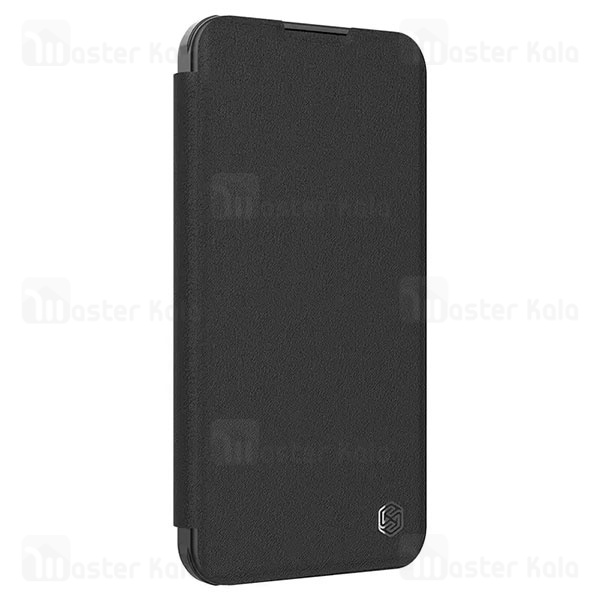 کیف چرمی نیلکین سامسونگ Samsung Galaxy S24 Nillkin Qin Prop Leather Case دارای محافظ دوربین