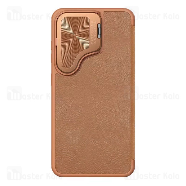 کیف چرمی نیلکین سامسونگ Samsung Galaxy S24 Nillkin Qin Prop Leather Case دارای محافظ دوربین