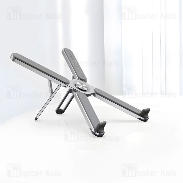 استند لپ تاپ پاورولوژی Powerology Aluminium Folding Laptop Stand Height Adjustable PWAALPFLS تاشو