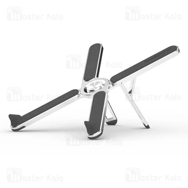 استند لپ تاپ پاورولوژی Powerology Aluminium Folding Laptop Stand Height Adjustable PWAALPFLS تاشو