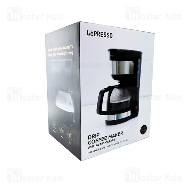 دستگاه قهوه‌ ساز لپرسو LePresso DRIP COFFEE MAKER LPDCMBK ظرفیت 1.25 لیتر