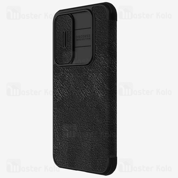 کیف چرمی نیلکین سامسونگ Samsung Galaxy A35 Nillkin Qin Pro Leather Case دارای محافظ دوربین