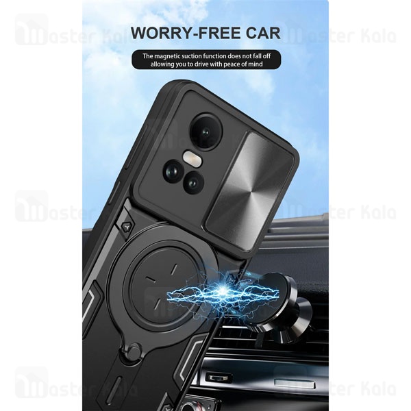 قاب ضد ضربه مگنتی Oppo Reno 10 5G Magnetic Support Case دارای محافظ دوربین