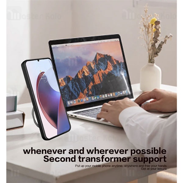 قاب ضد ضربه مگنتی Oppo Reno 10 5G Magnetic Support Case دارای محافظ دوربین