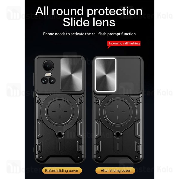 قاب ضد ضربه مگنتی Oppo Reno 10 5G Magnetic Support Case دارای محافظ دوربین