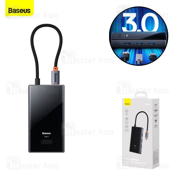 هاب 6 پورت بیسوس Baseus WKYY030213 Focus Series