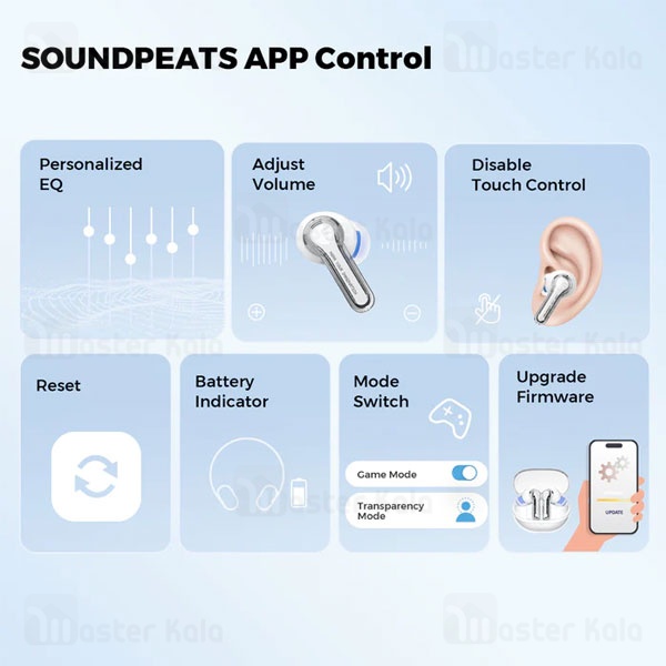 هندزفری بلوتوث دوگوش ساندپیتز SoundPeats Clear