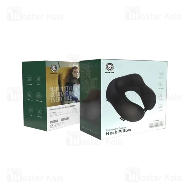 بالشت طبی پشت گردن گرین لاین Green Lion Memory Foam Neck Pillow GNMEFMNECKBK
