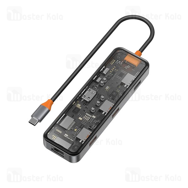 هاب 8 پورت تایپ سی بیوا Biva HUB-03 Type-C 8 in 1 Docking Station