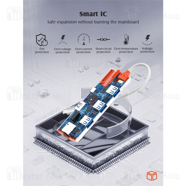 هاب 6 پورت الدینیو LDNIO 6in1 Type-c Hub Adapter DS-26H توان 100 وات