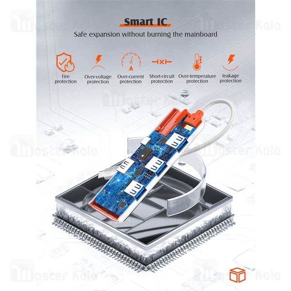هاب 5 پورت الدینیو LDNIO 5in1 Type-c Hub Adapter DS-25H توان 100 وات
