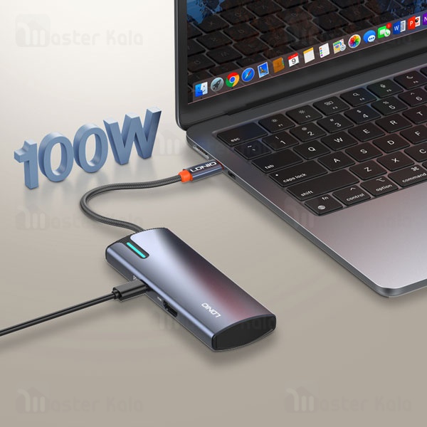 هاب 5 پورت الدینیو LDNIO 5in1 Type-c Hub Adapter DS-15H توان 100 وات
