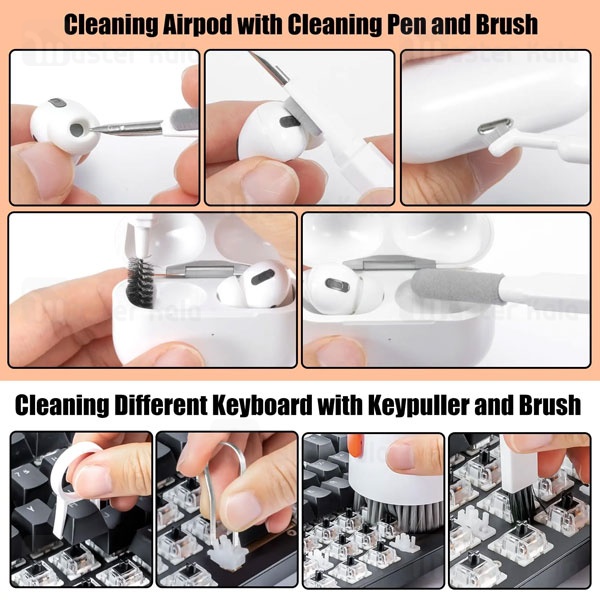 کیت تمیز کننده چند کاره پرودو Porodo 20 in 1 Multi-Purpose Cleaning Kit PDX539