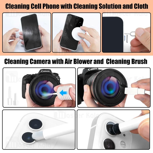 کیت تمیز کننده چند کاره پرودو Porodo 20 in 1 Multi-Purpose Cleaning Kit PDX539