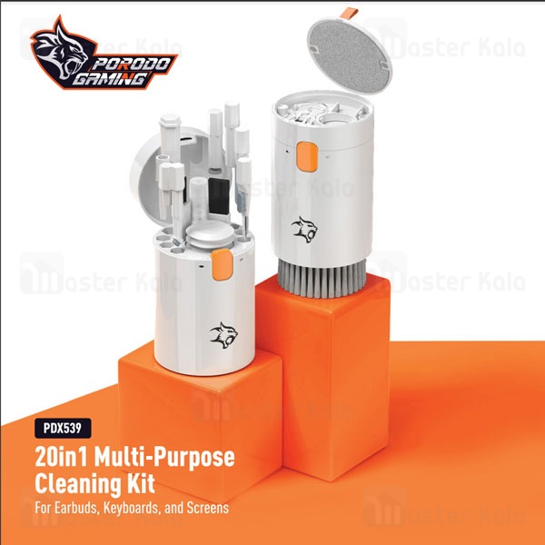 کیت تمیز کننده چند کاره پرودو Porodo 20 in 1 Multi-Purpose Cleaning Kit PDX539