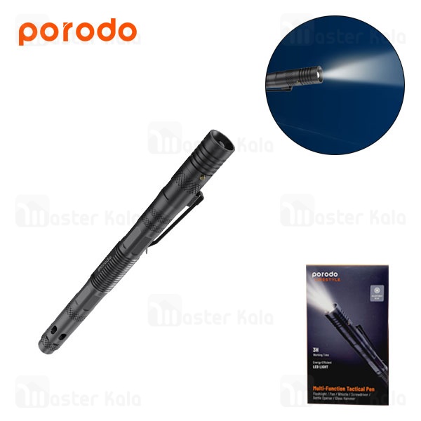 چراغ قوه چندکاره پرودو Porodo Multi-Function Tactical Pen PD-LS91PNFL