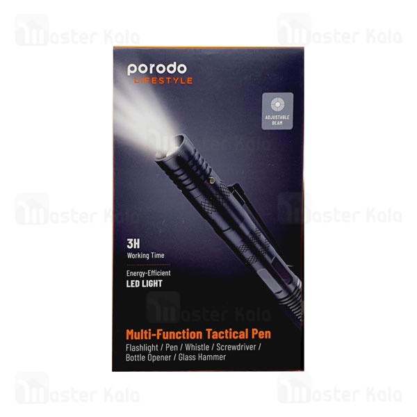 چراغ قوه چندکاره پرودو Porodo Multi-Function Tactical Pen PD-LS91PNFL