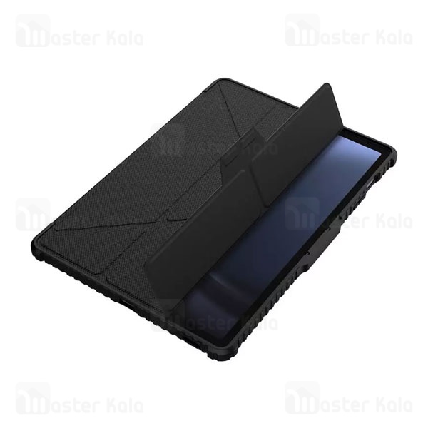 کاور چرمی هوشمند نیلکین سامسونگ Samsung Tab S9 FE Plus Nillkin Bumper Leather Case Pro