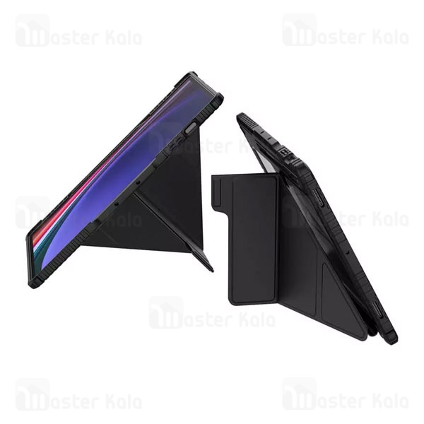 کاور چرمی هوشمند نیلکین سامسونگ Samsung Tab S9 Ultra Nillkin Bumper Leather Case Pro