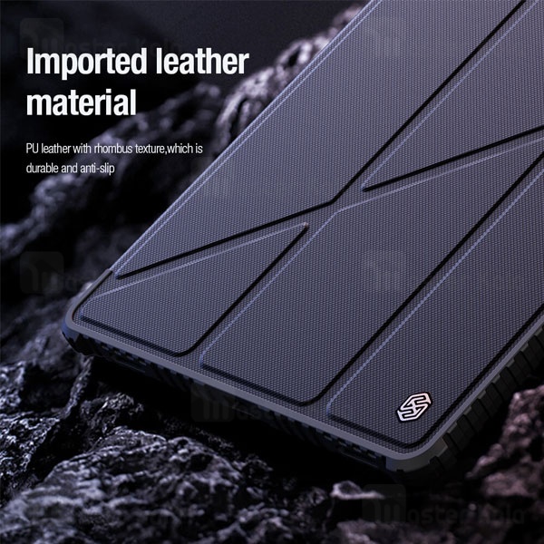 کاور چرمی هوشمند نیلکین سامسونگ Samsung Tab S9 Ultra Nillkin Bumper Leather Case Pro