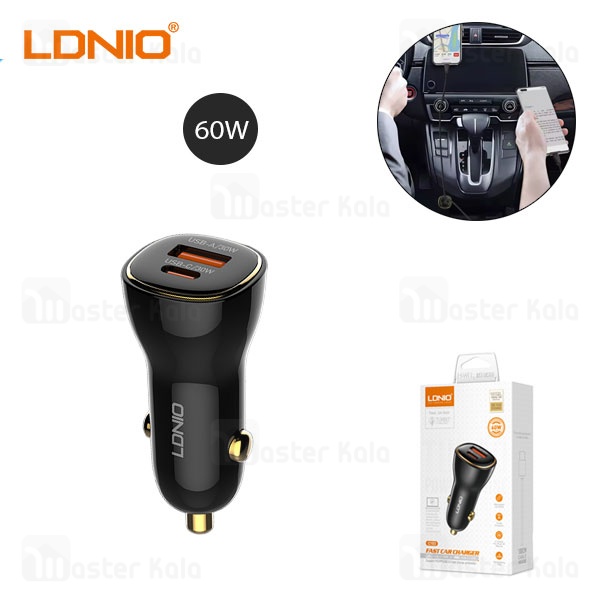 شارژر فندکی الدینیو Ldnio C103 توان 60 وات
