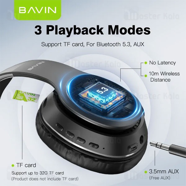 هدفون بلوتوث باوین Bavin BH-51