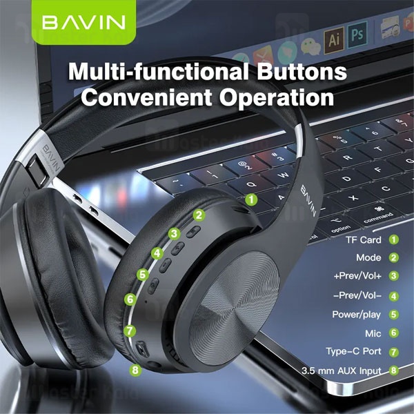 هدفون بلوتوث باوین Bavin BH-51