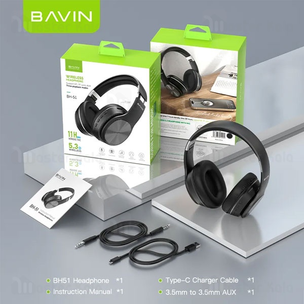 هدفون بلوتوث باوین Bavin BH-51