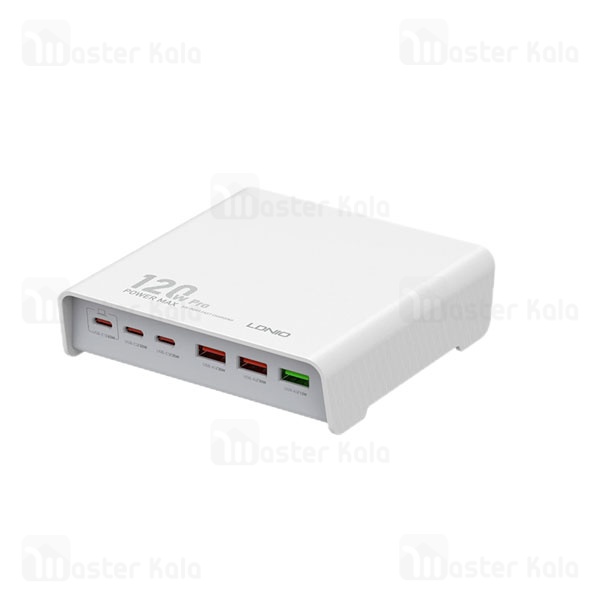 هاب شارژر 6 پورت الدینیو LDNIO Q605 توان 120 وات
