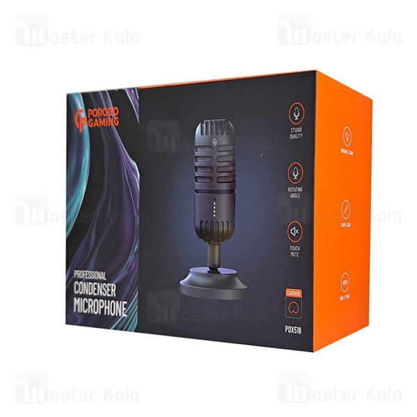 میکروفون گیمینگ پرودو Porodo PDX518-BK Professional Condenser Microphone