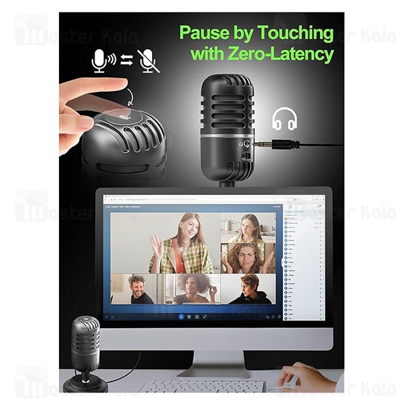 میکروفون گیمینگ پرودو Porodo PDX518-BK Professional Condenser Microphone