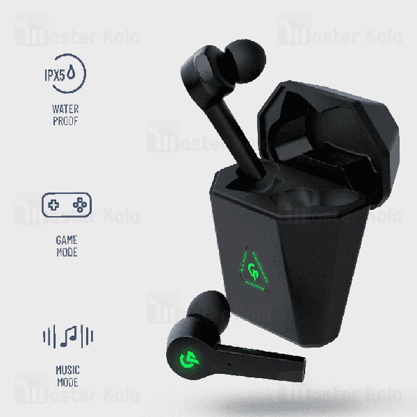 هندزفری گیمینگ بلوتوث دو گوش پرودو Porodo PDX412 True-Wireless Gaming Earbuds 