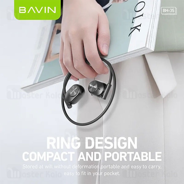 هندزفری بلوتوث گردنی باوین Bavin BH-35 Air Conduction Headphone