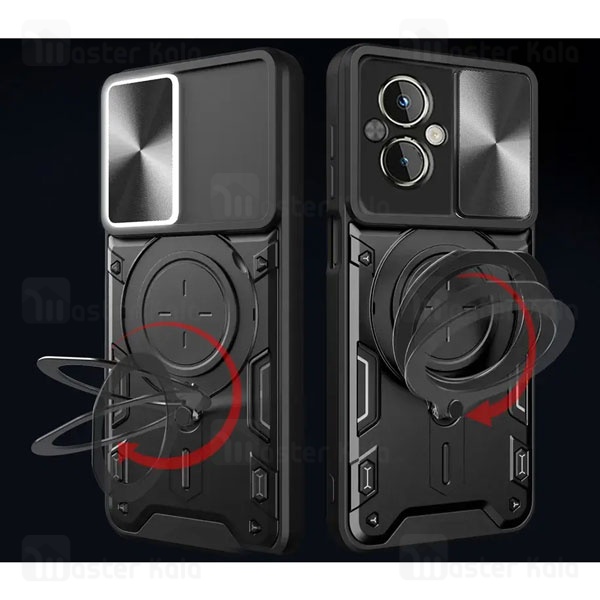 قاب ضد ضربه مگنتی ریلمی Realme C67 4G Magnetic Support Case دارای محافظ دوربین