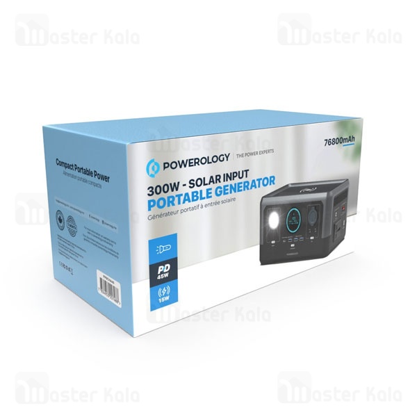 پاوربانک 76800 پاورولوژی Powerology Portable Generator PPBCHA40 توان 300 وات