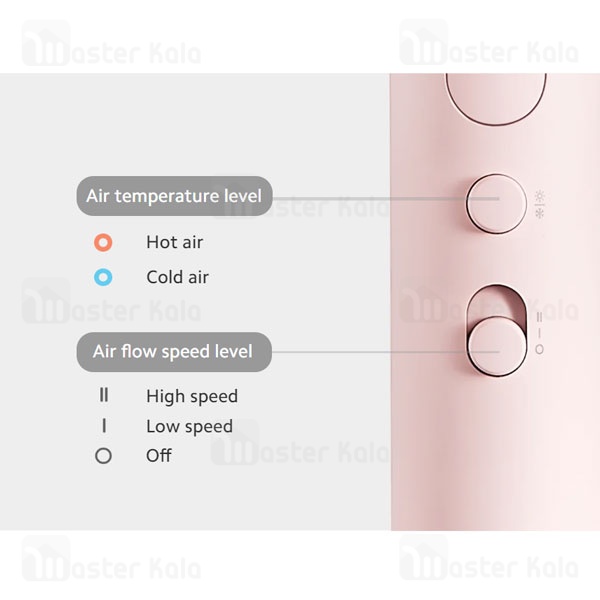 سشوار شیائومی Xiaomi H101 توان 1600 وات قابلیت تاشو