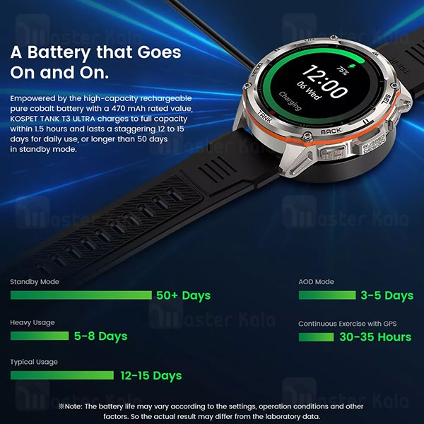 ساعت هوشمند کاسپت KOSPET Tank T3 Ultra