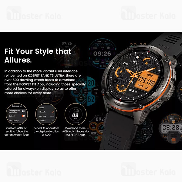 ساعت هوشمند کاسپت KOSPET Tank T3 Ultra