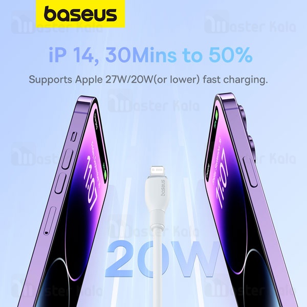 کابل لایتنینگ به Type-C بیسوس Baseus CB000053 Pudding Series P10355701221 طول 1.2 متر توان 20 وات