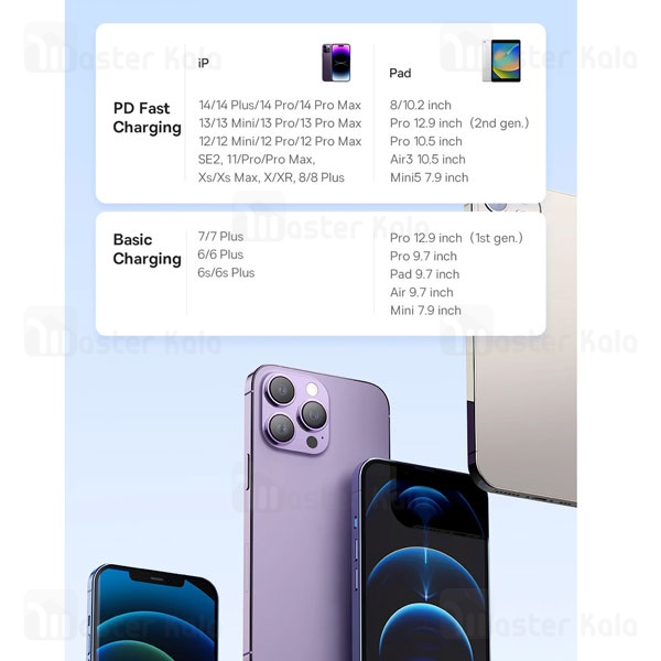 کابل لایتنینگ به Type-C بیسوس Baseus CB000053 Pudding Series P10355701221 طول 1.2 متر توان 20 وات