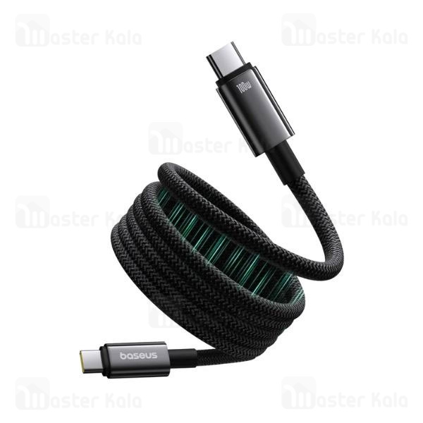 کابل Type-C به Type-C بیسوس Baseus Tungsten Gold طول 1 متر توان 100 وات