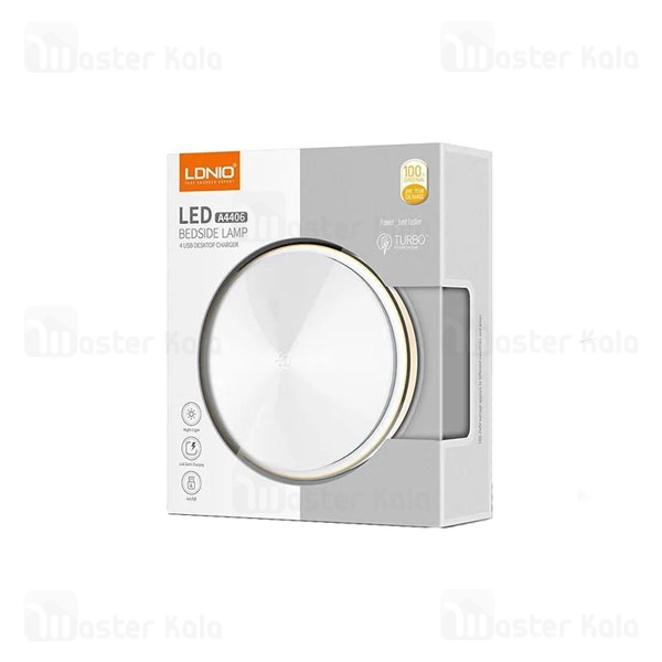 هاب شارژر 4 پورت و چراغ خواب الدینیو LDNIO A4406