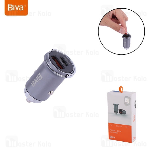 شارژر فندکی بیوا Biva CC-07Q+C+C توان 30 وات