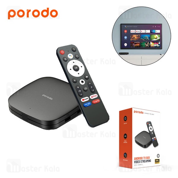 اندروید باکس پرودو Porodo Android TV Box PD-ANTVB