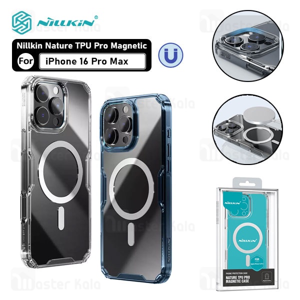 قاب محافظ مگ سیف نیلکین آیفون Apple iPhone 16 Pro Max Nillkin Nature TPU Pro Magnetic Case