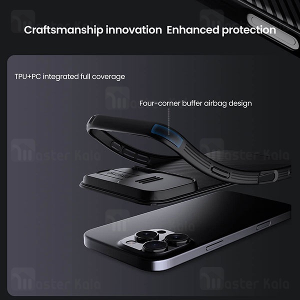 قاب محافظ iPhone 16 Pro Nillkin CamShield Pro Case دارای محافظ دوربین