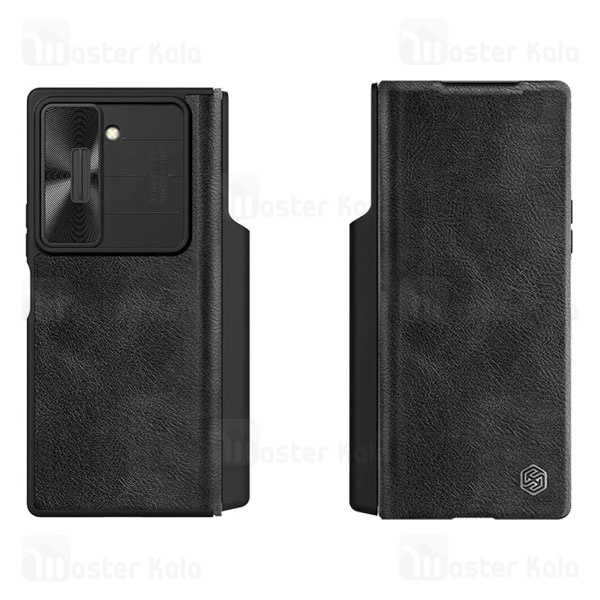 کیف چرمی نیلکین سامسونگ Samsung Galaxy Z Fold 6 Nillkin Qin Pro Leather Case دارای محافظ دوربین