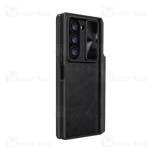 کیف چرمی نیلکین سامسونگ Samsung Galaxy Z Fold 6 Nillkin Qin Pro Leather Case دارای محافظ دوربین