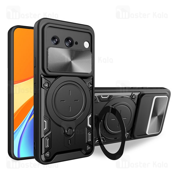 قاب ضد ضربه مگنتی گوگل Google Pixel 9 Magnetic Support Case دارای محافظ دوربین