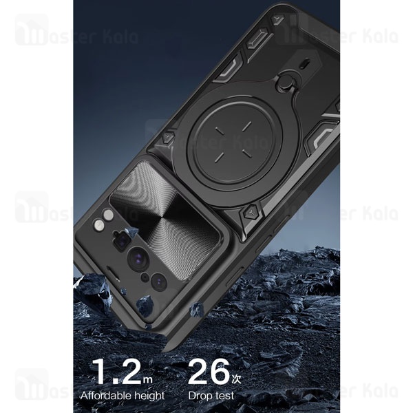 قاب ضد ضربه مگنتی گوگل Google Pixel 9 Pro XL Magnetic Support Case دارای محافظ دوربین